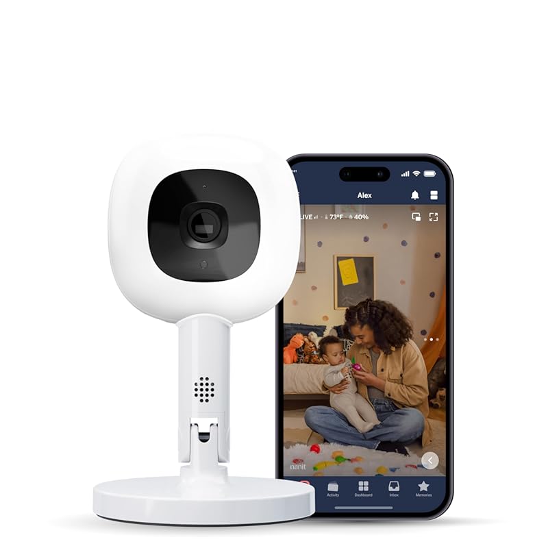 Nanit Pro Smart Wi-Fi Baby Monitor with Flex Stand, 1080p Camera & Sen