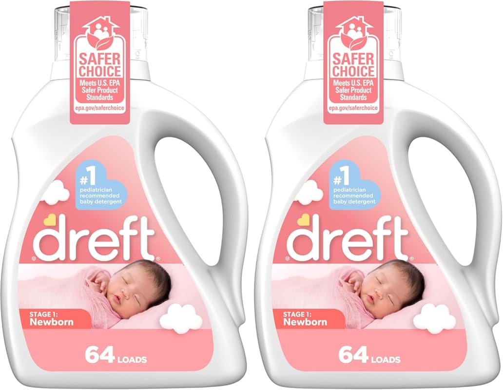 Dreft Stage 1 Newborn Hypoallergenic Liquid Laundry Detergent (HE), 10
