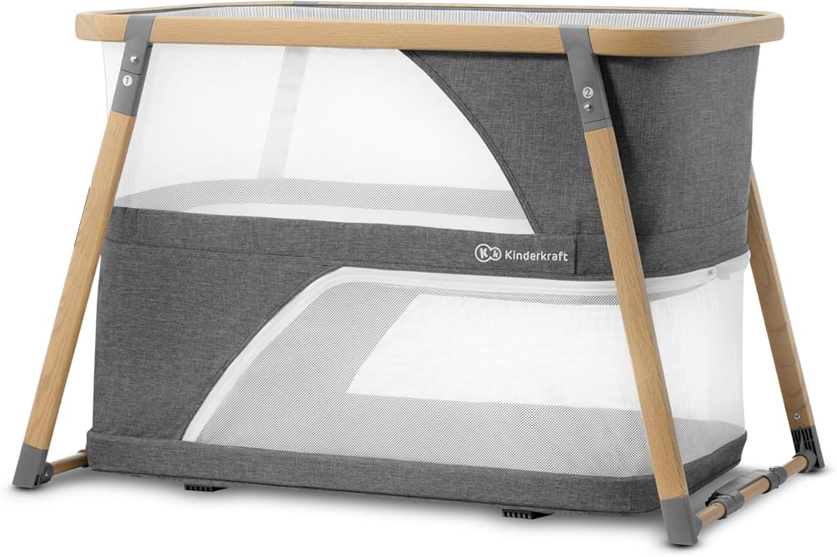 Kinderkraft Sofi Portable 4-in-1 Travel Crib for Baby, Convertible Sle