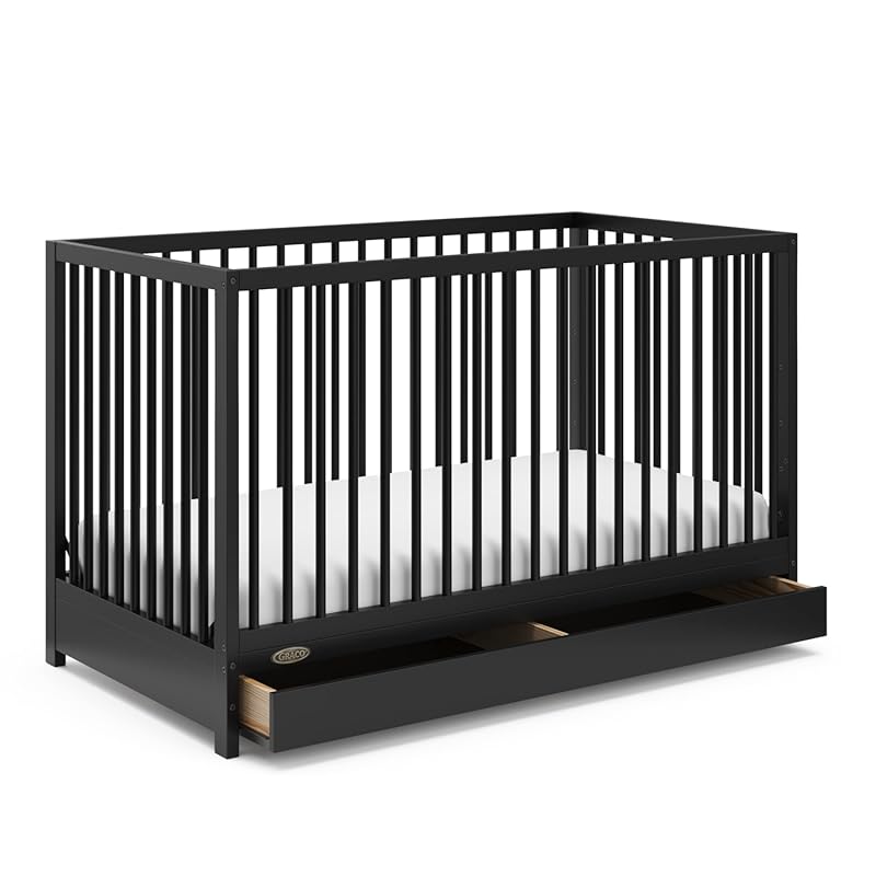 Graco Teddi 5-in-1 Convertible Crib with Drawer: GREENGUARD Gold Certi
