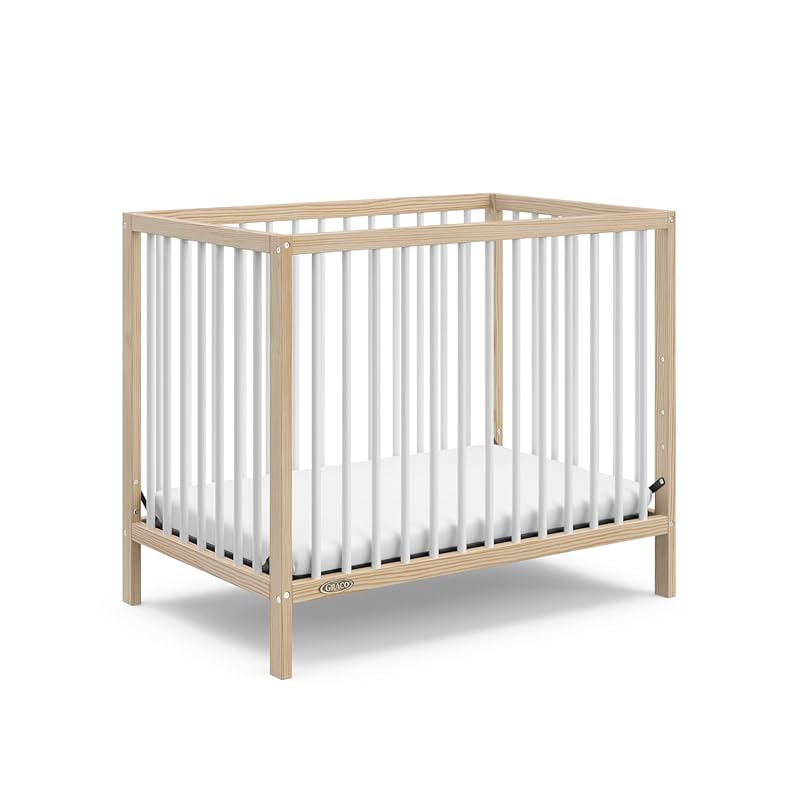 Graco Teddi 4-in-1 Convertible Mini Crib, GREENGUARD Gold, Water-Resis