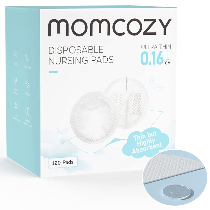 Momcozy Ultra-Thin Disposable Nursing Pads, Super Absorbent, Breathabl
