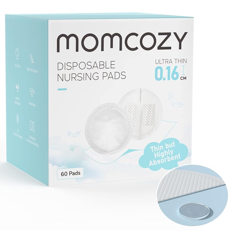 Momcozy Ultra-Thin Disposable Nursing Pads, Ultra-Absorbent, Breathabl