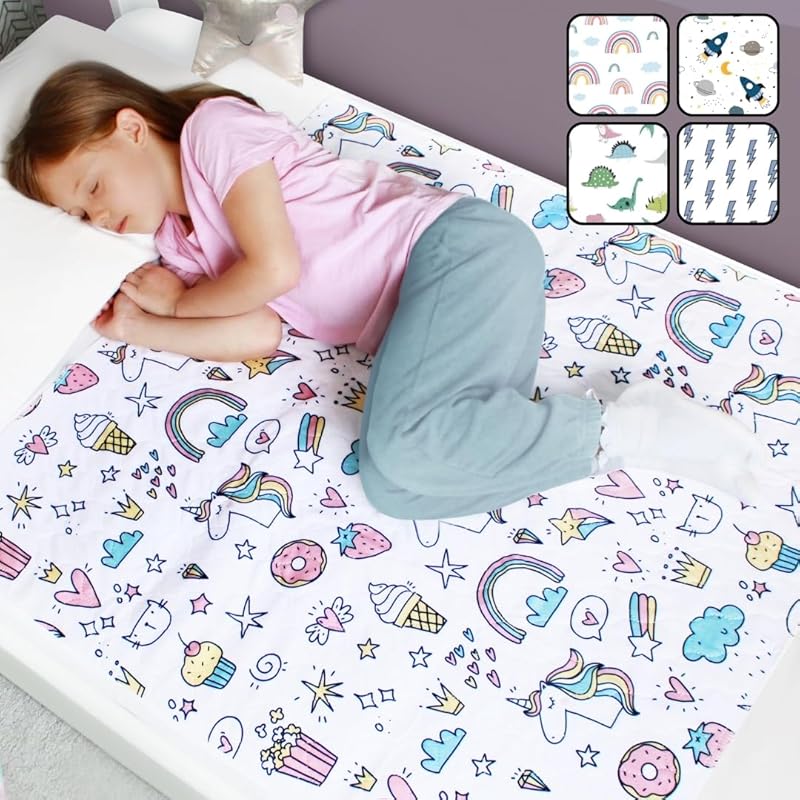 Hygge Sheets Unicorn Potty Training Pee Pads for Kids & Toddlers, Wate
