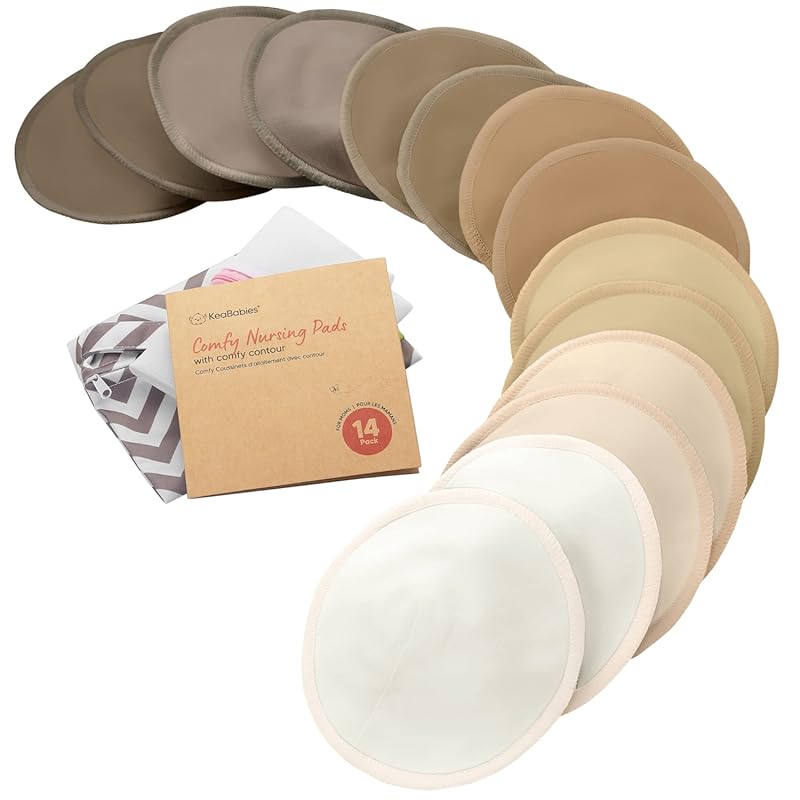 Organic Reusable Nursing Pads, Viscose Bamboo Washable Breast Pads, So