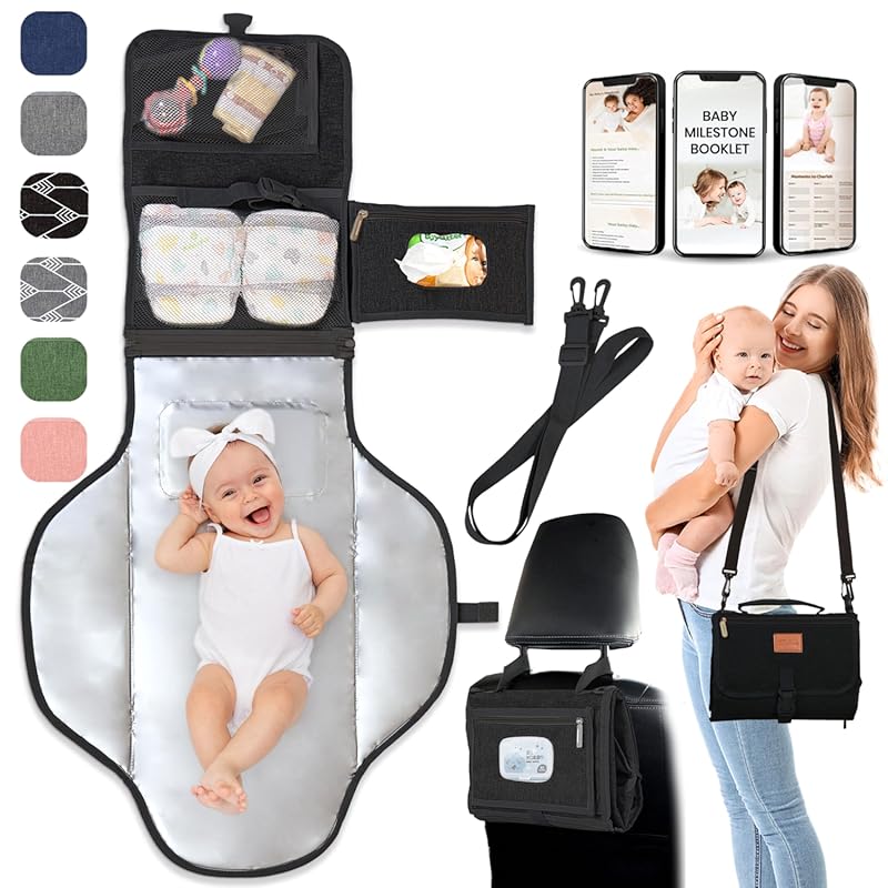 Portable Travel Diaper Changing Pad for Newborns – Waterproof, Foldabl