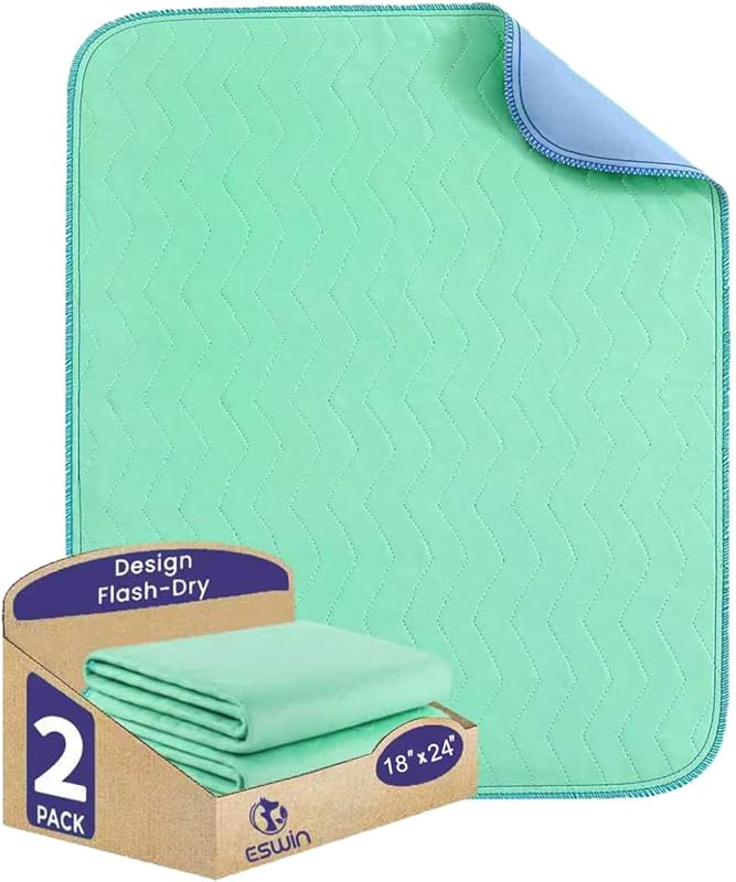 Washable Underpads Super Absorbency Reusable Incontinence Pads for Bed