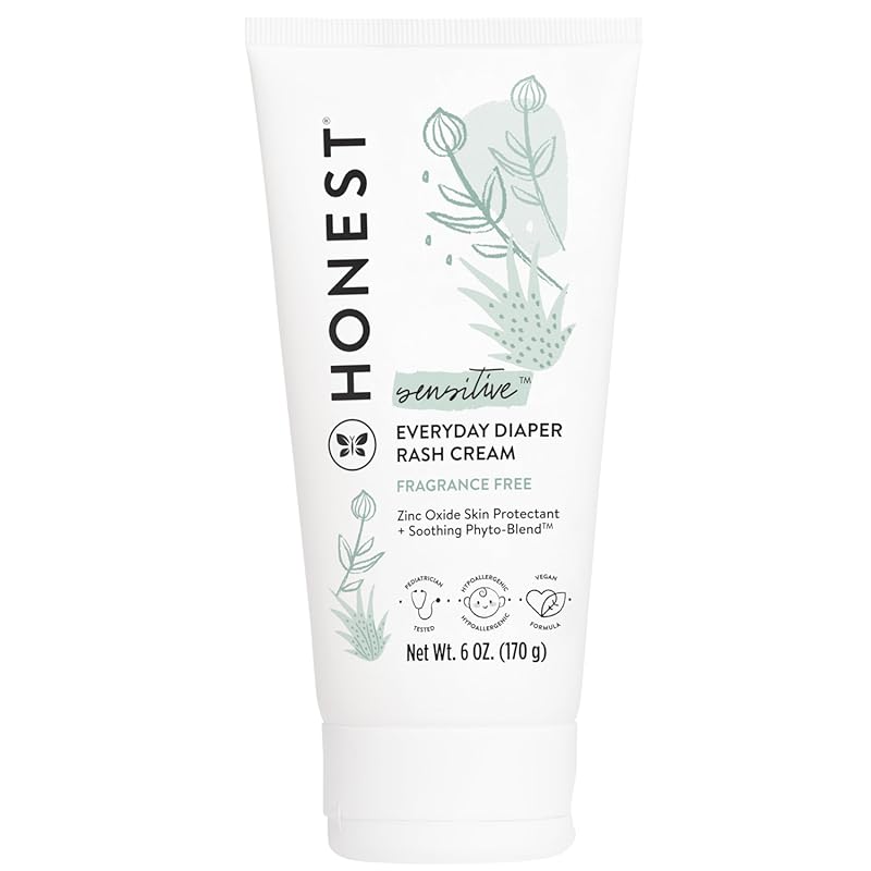 The Honest Company Diaper Rash Cream: Zinc Oxide Ointment, Moisturizin