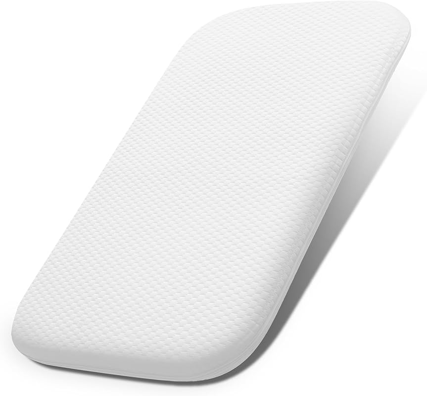 Lisara 32x18 Dual Sided Gel Memory Foam Baby Bassinet Mattress with Wa