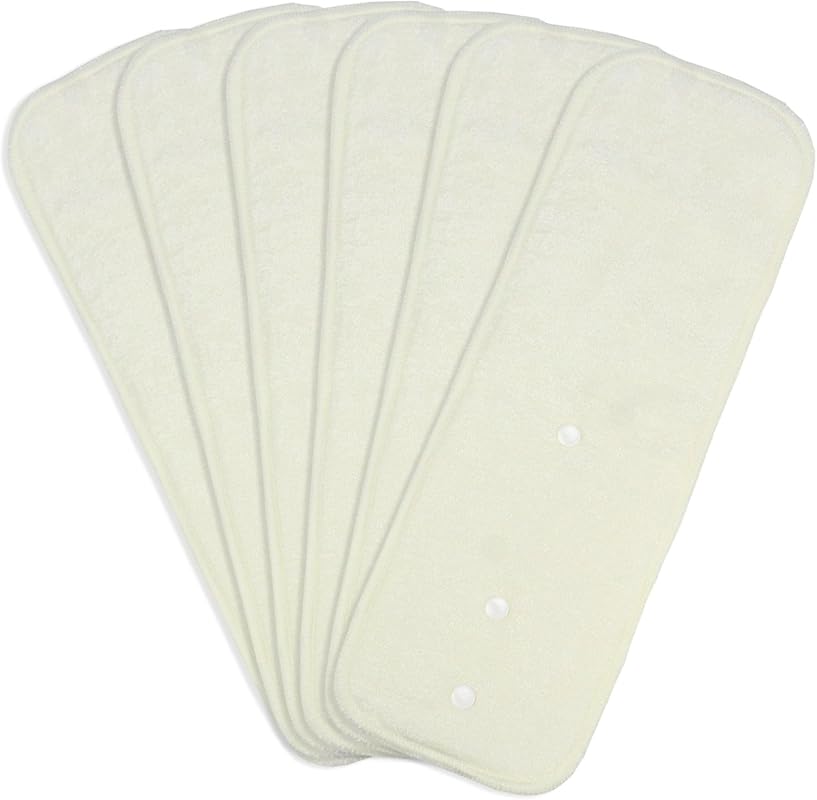 Mama Koala 4-Layer Natural & Microfiber Cloth Diaper Inserts, Reusable