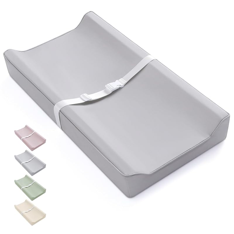 Blissful Diary Vegan Leather Baby Changing Pad, Waterproof Wipe-Clean 