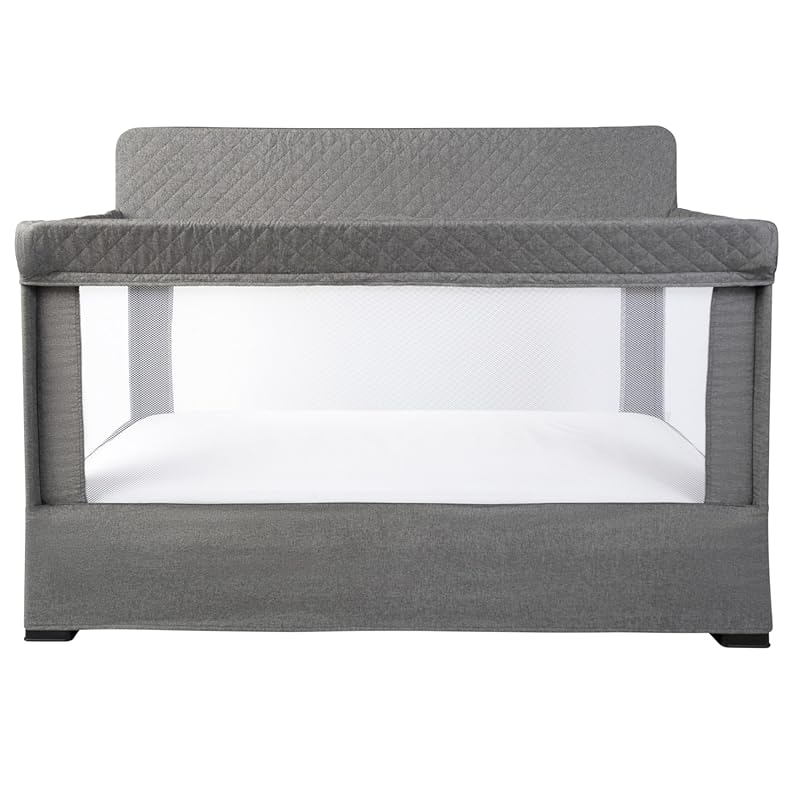 Baby Delight Lunaire Full Size Crib: Breathable Mesh, Tool-Free Assemb