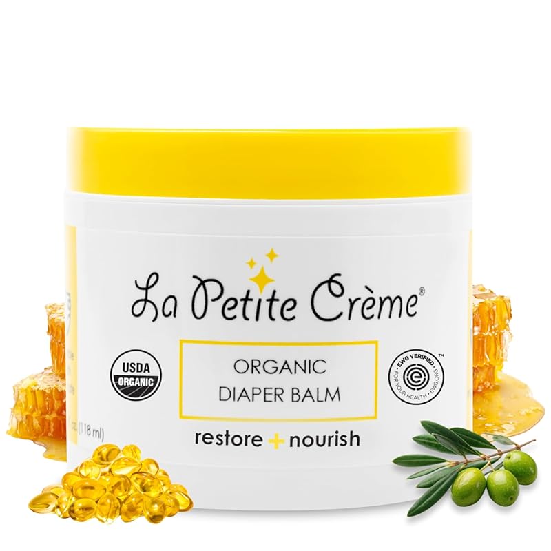 La Petite Creme French Organic Diaper Balm 4 oz: Healing & Nourishing 