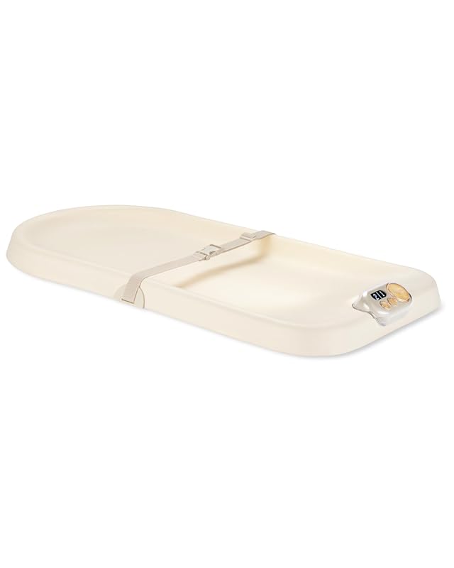 Skip Hop Nursery Style Baby Changing Pad with Light-Up Tracker, Wipeab