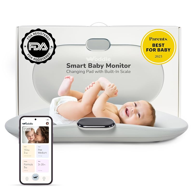 Woddle Smart Multifunctional Baby Changing Pad with Medical Scale, AI 