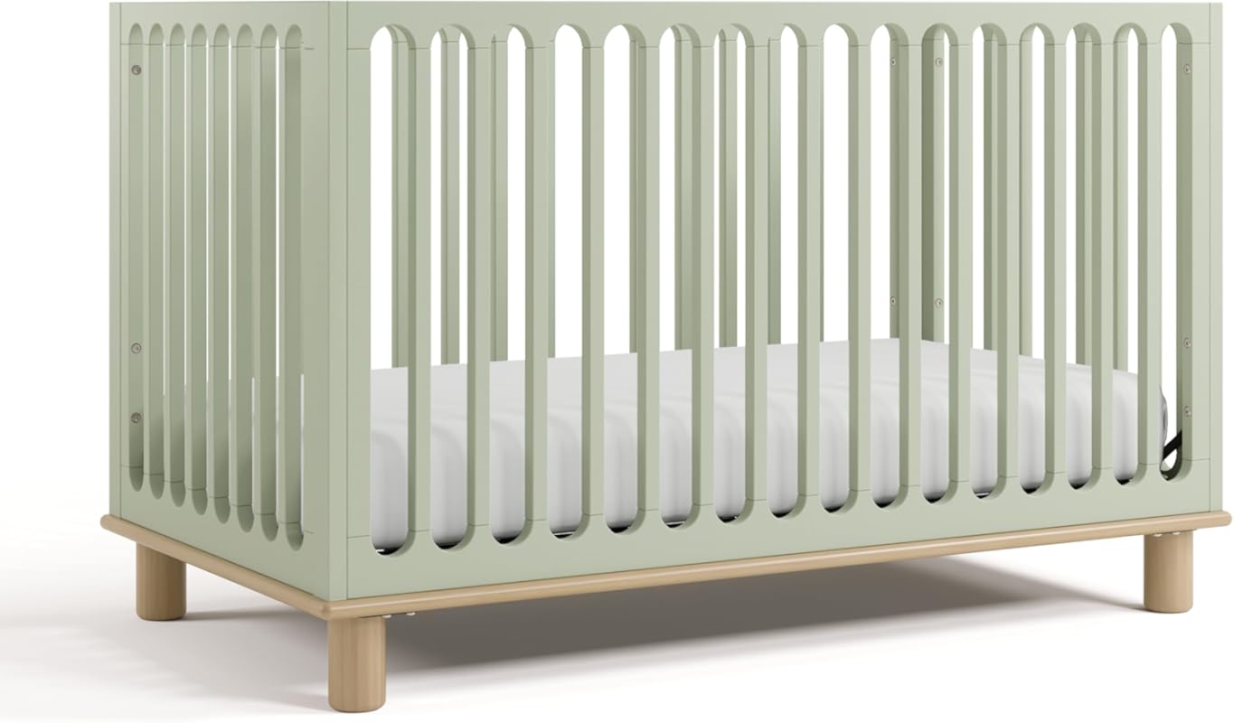 Storkcraft Sicily 3-in-1 Convertible Crib: GREENGUARD Gold, Solid Wood