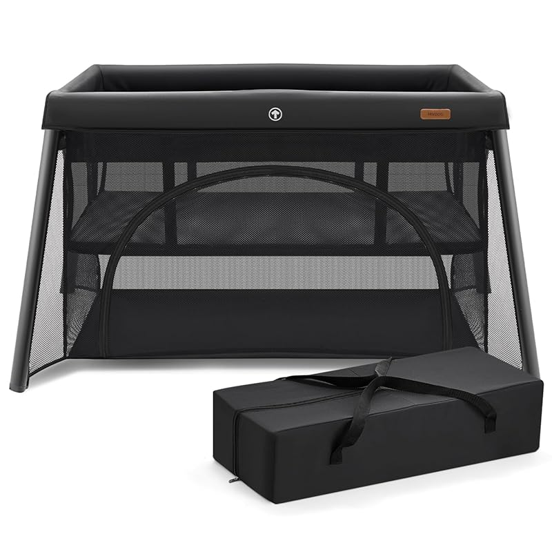 HARPPA Travel Crib, Lightweight Portable Crib Requires No Assembly, Fo