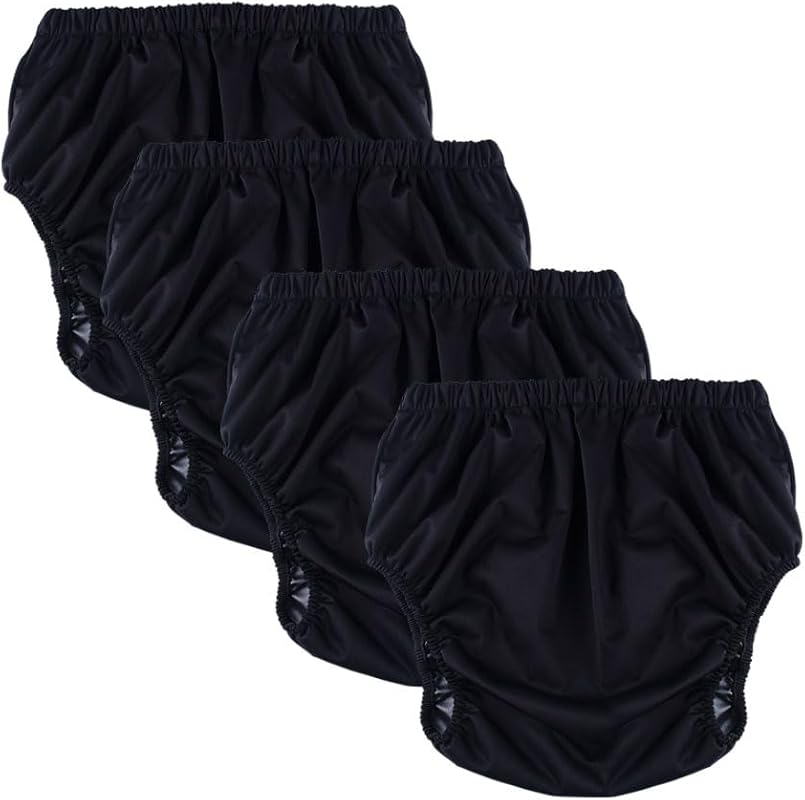 Unisex Adult Cloth Diaper Cover - Soft TPU Leak-Proof Pull-On Pants, W