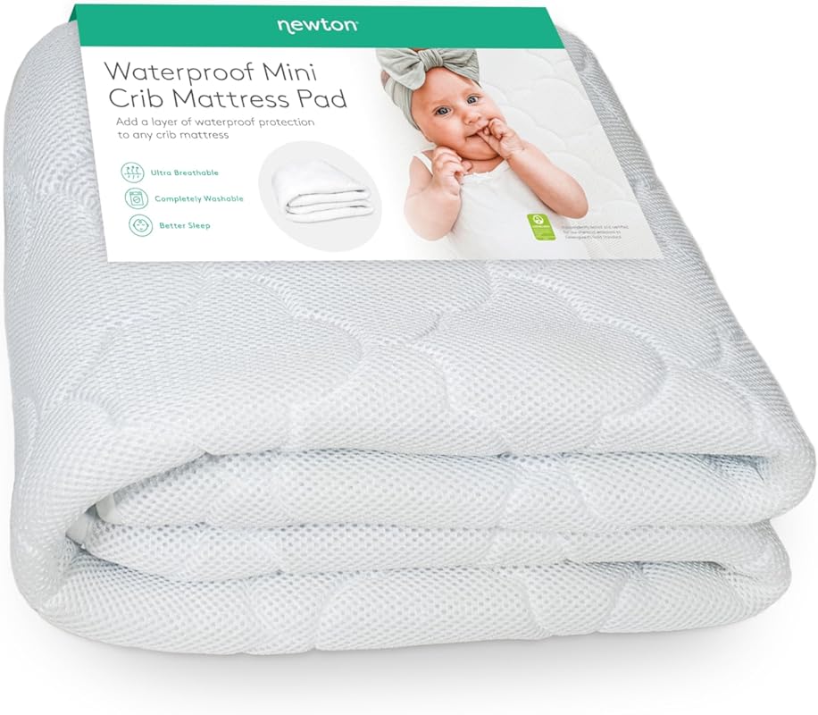 Newton Baby Waterproof Mini Crib Mattress Pad – Ultra-Breathable Quilt