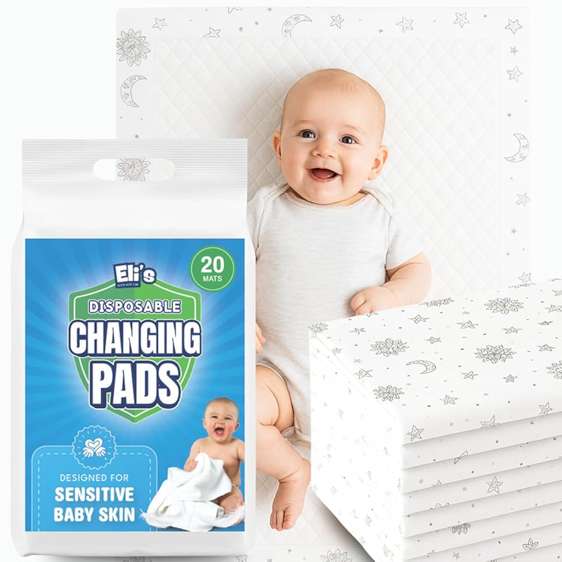 Eli with Love Disposable Baby Changing Pads - Soft, Waterproof, Leakpr