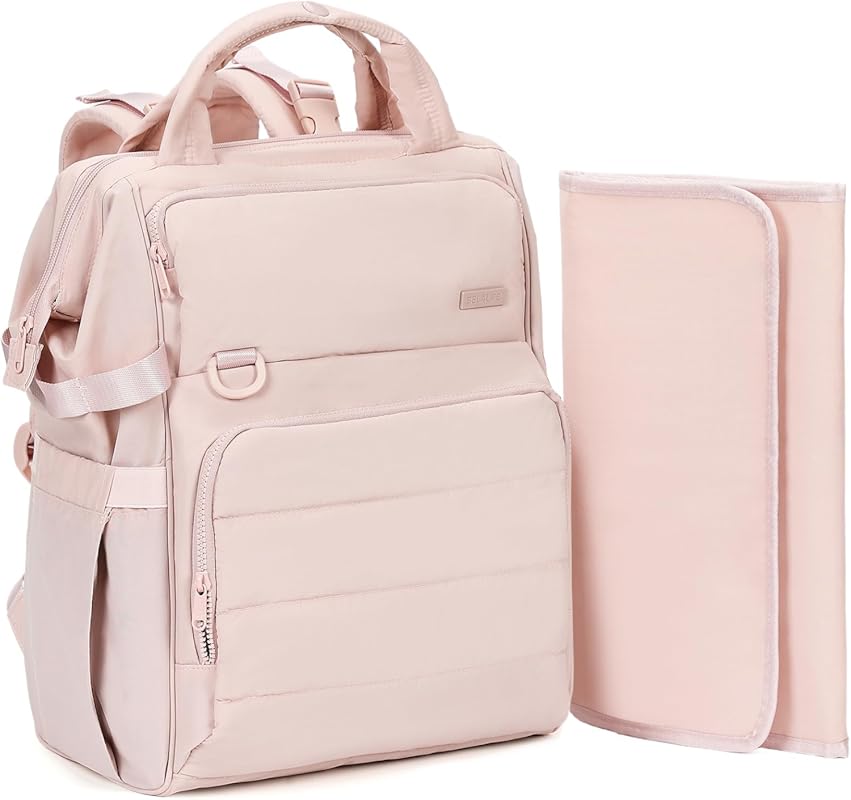 BELALIFE Baby Diaper Backpack Bag for Parents, Changing Pad, Insulated