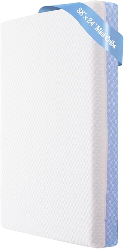 Mini Crib Mattress: 38x24x4 Dual-Sided Memory Foam Baby Mattress with 