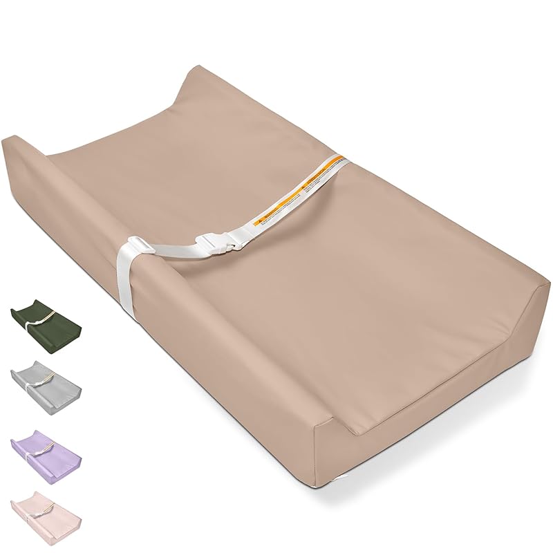 Vegan Leather Changing Pad 32x16 in: Waterproof, Wipeable Diaper Toppe