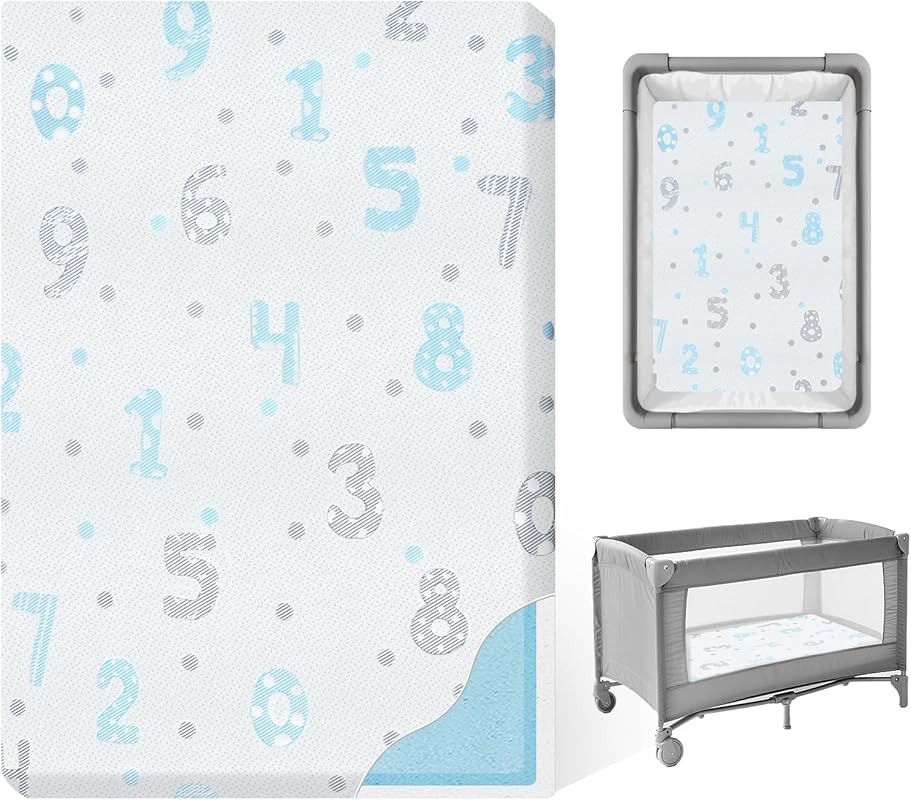 Portable Dual-Sided Memory Foam Pack and Play Mattress Pad 38