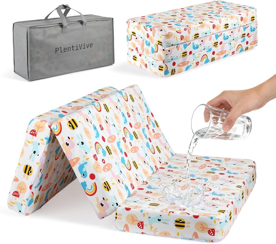 Trifold Pack and Play Mattress 38x26 - Dual Sided Pack N Play Mattress