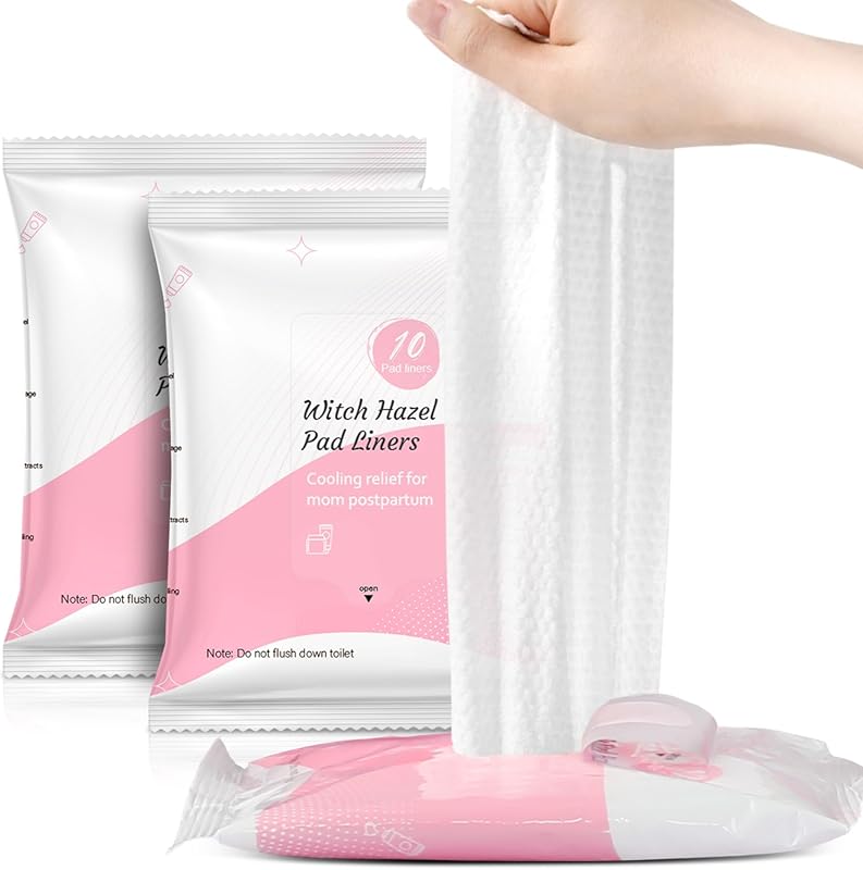 UHdod Perineal Witch Hazel Cooling Pad Liners, Full-Length, 3 Packs (3