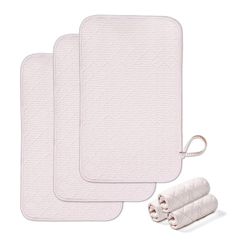 Spirich 3-Pack Reversible Changing Pad Liners, Waterproof, Wipeable Di