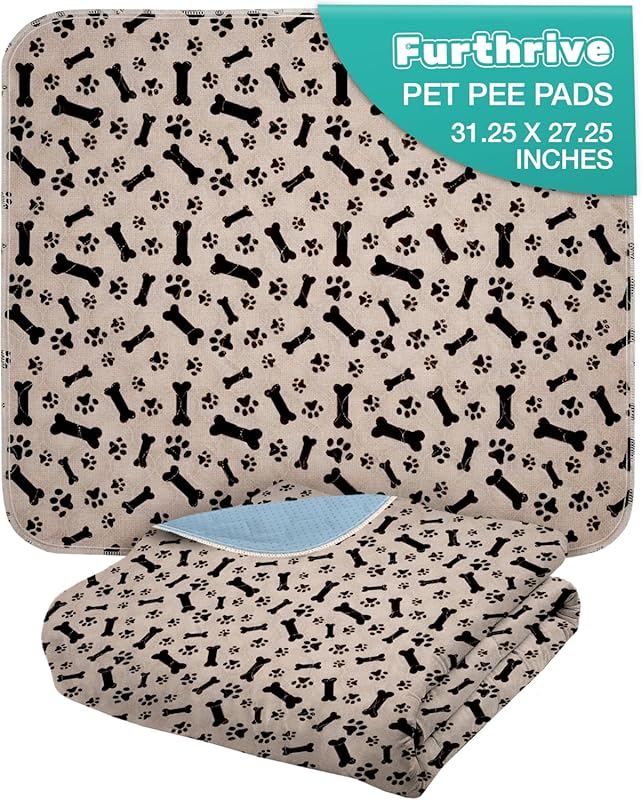Furthrive Washable Pee Pads for Dogs with Pheromone Attraction: Reusab
