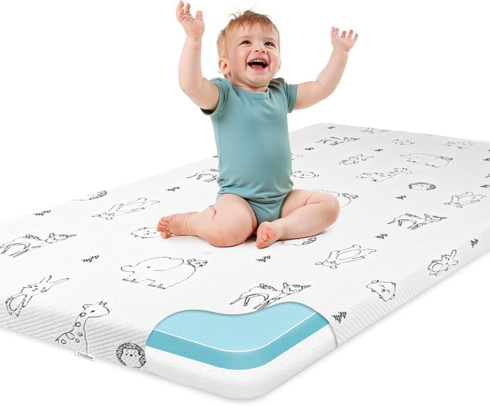 Breathable Dual Soft & Firm Memory Foam Pack and Play Mattress 38