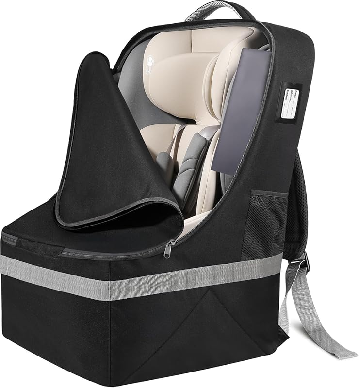 Padded Backpack Car Seat Travel Bag for Airplane – Cover with Shoulder