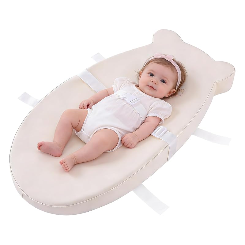 Waterproof & Wipeable Contoured Baby Changing Pad for Dresser, Soft PU