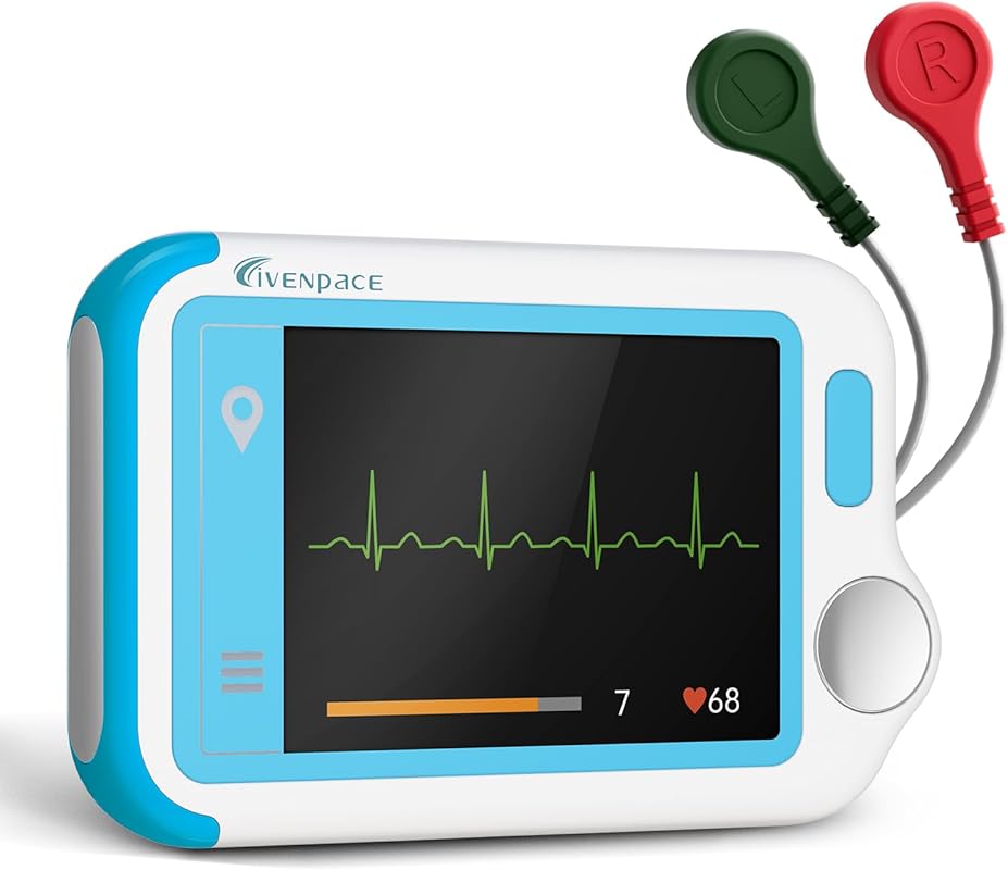 HHM4 Portable Heart Monitor for Home Use, Touch Screen Device with PC 