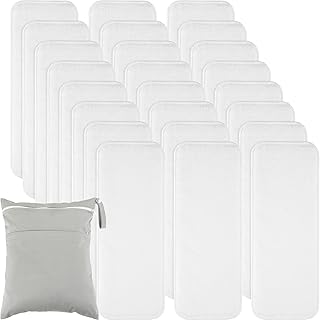 24 Cloth Diaper Inserts Reusable Newborn