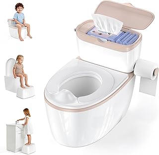 3-in-1 Toddler Potty Training Toilet Flushing