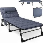 ATORPOK Folding Camping Cot Adults Padded