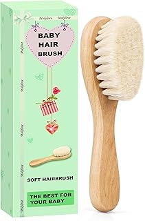 Baby Hair Brush Wooden Goat Bristles