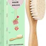 Baby Hair Brush Wooden Goat Bristles