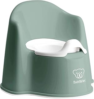 BabyBjörn Potty Chair Deep Green/White Training