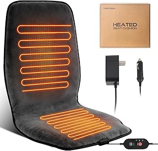 Dark Grey Heated Seat Cover Cushion