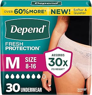 Depend Fresh Protection Adult Diapers
