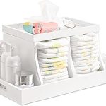 Diaper Caddy Organizer Changing Table Wooden
