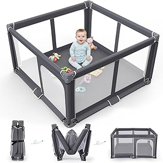Foldable Baby Playpen 50"x50" Safety Play
