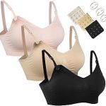 HOFISH 3PACK Full Bust Seamless Nursing