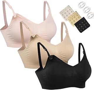 HOFISH 3PACK Full Bust Seamless Nursing