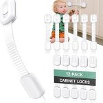 Infinno 12 Cabinet Locks Baby Proofing