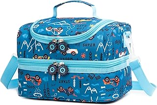 Insulated Kids Dual Compartment Lunch Bags